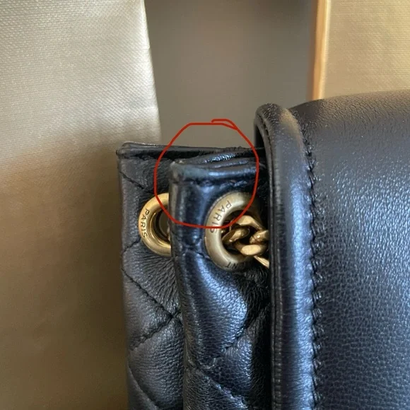 Saint Laurent Black Quilted Crossbody Bag with Gold Logo - Picture 5 of 14